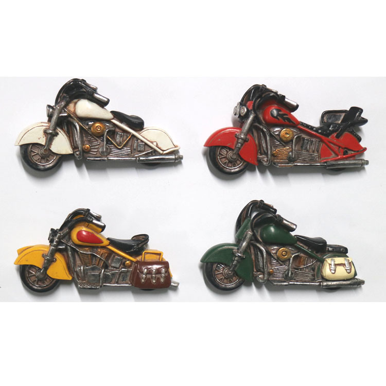 Vintage Style Resin Motorcycle Fridge Magnet for Souvenir