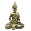 Home Decor Religious Craft Sitting Buddha Resin Gold Color Statues Buddha Statue