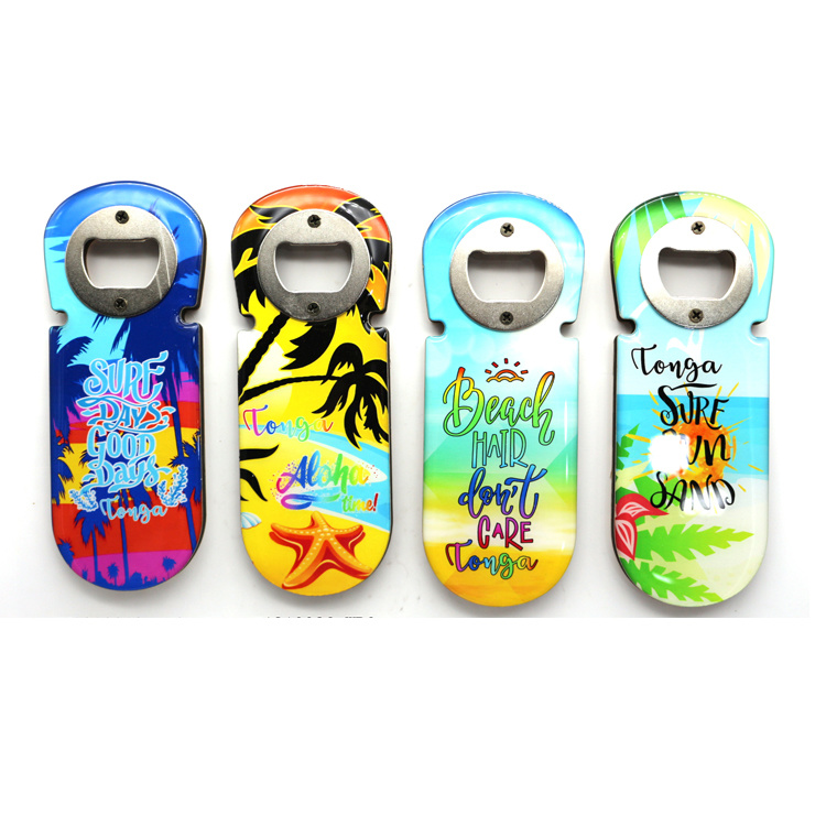 Tourist Souvenir Beach Epoxy Wood Bottle Shaped Bottle Opener