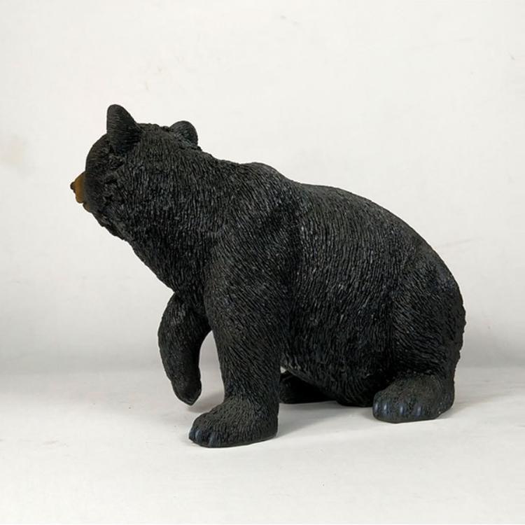 Garden Home Decor Resin Animal Statue Black Bear Figurine