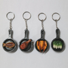 Creative Custom Shape Hamburger Food Resin Keychain for Gift