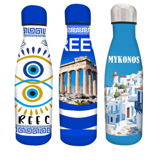 Custom Printing Personalized Travel Mug Hungary Landmarks Flask Stainless Steel Insulated Budapest Souvenir Water Bottle