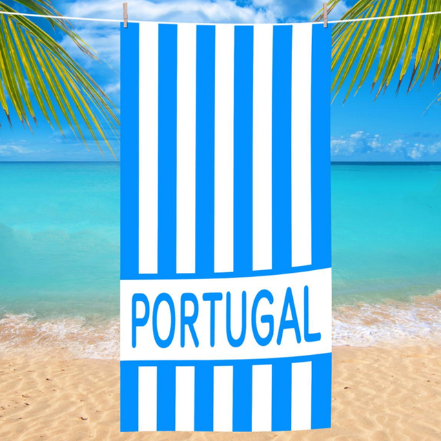 Custom logo Print extra Large Microfiber Tropical Turtles Beach Towel