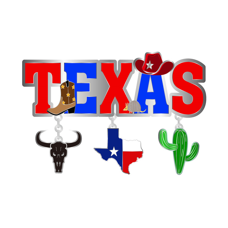 Customized MDF Wood Texas Souvenir Magnet Dallas Cowboys Gift Dallas Souvenir Fridge Magnet