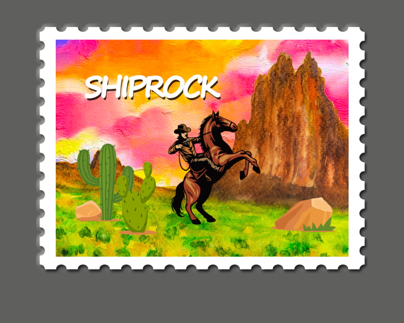 Factory Custom Logo MDF Wood Indian Shiprock USA New Mexico Souvenir Gifts Fridge Magnet