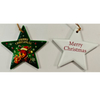 Factory Custom 3d Printed Ceramic Christmas Decoration Hanging Sublimation Ceramic Christmas Ornament