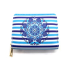 Custom Printed Pu Leather Coin Wallet Santorini Souvenir Greek Greece Coin Purse
