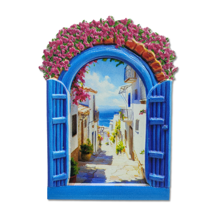 Custom Logo Design Resin Tutrle Fridge Magnet Beach Mykonos Greece Zakynthos Souvenir Fridge Magnet