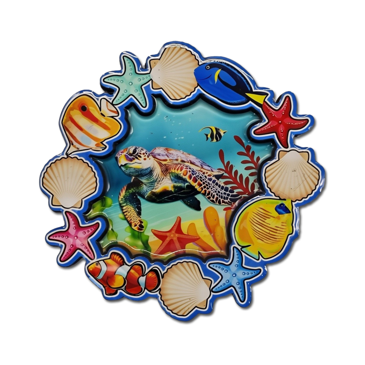 Japan MDF Wood Magnet Windmill Okinawa Souvenir Fridge Magnet