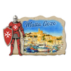 Custom logo Printing Malta Gifts Resin Magnet Gozo Malta Souvenir Fridge Magnet