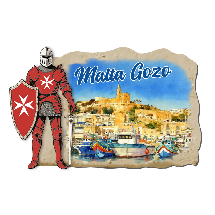 Custom logo Printing Malta Gifts Resin Magnet Gozo Malta Souvenir Fridge Magnet