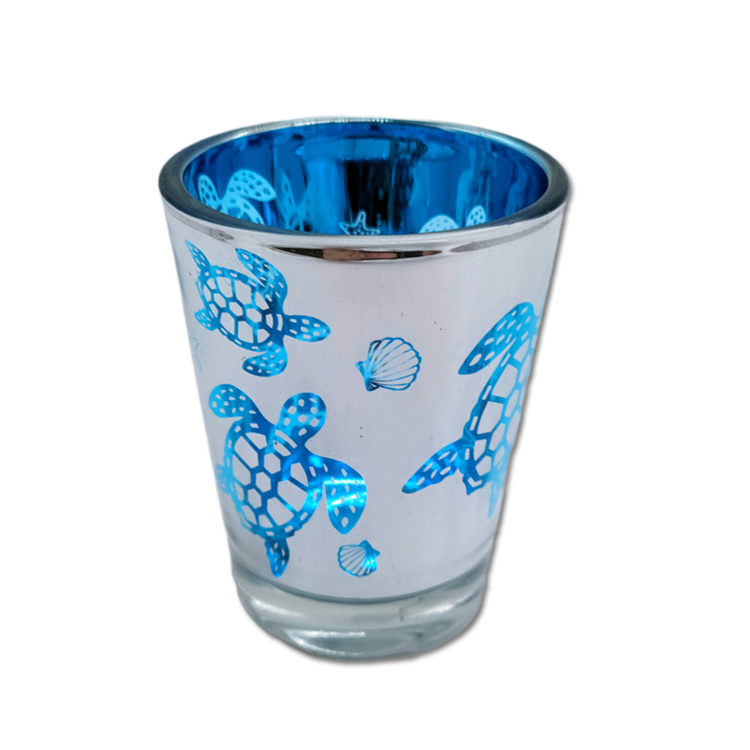 Factory Custom Electroplated Shot Glass Turtle Tourist Souvenir Custom logo Engraved Shot Glass