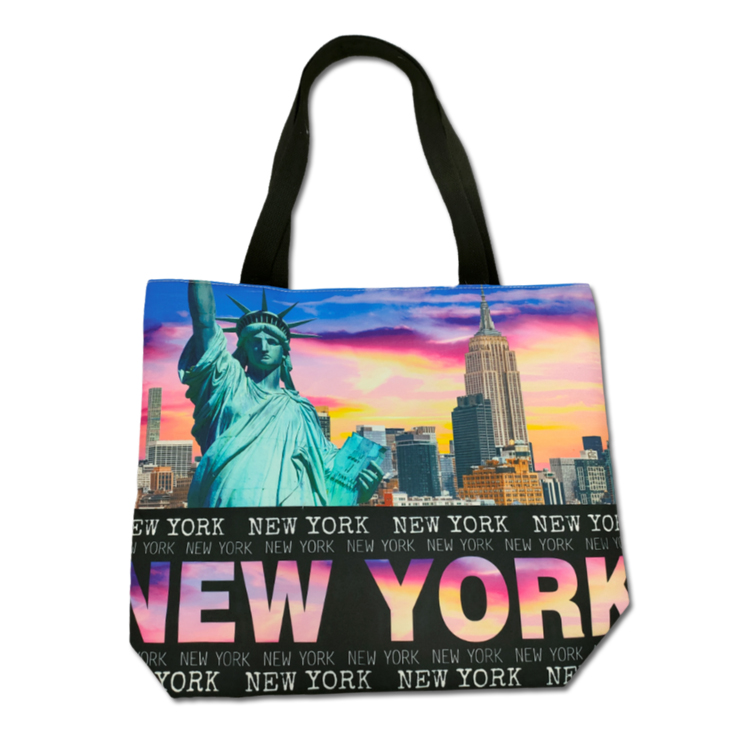 Custom Logo Women Fashion Tourist Souvenir Canvas Beach Tote Bag
