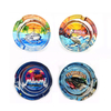 Wholesale Mini Round Glass Ashtray Tourist Souvenir Glass Ash Tray Custom