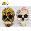 Halloween Home Decor Handicraft Colorful Design Custom Resin Skull Statue Day of The Dead Sugar Skull