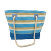 Wholesale Maldives Caribbean Islands Women Stripe Beach Souvenir Bag Linen Jute Tote Bag