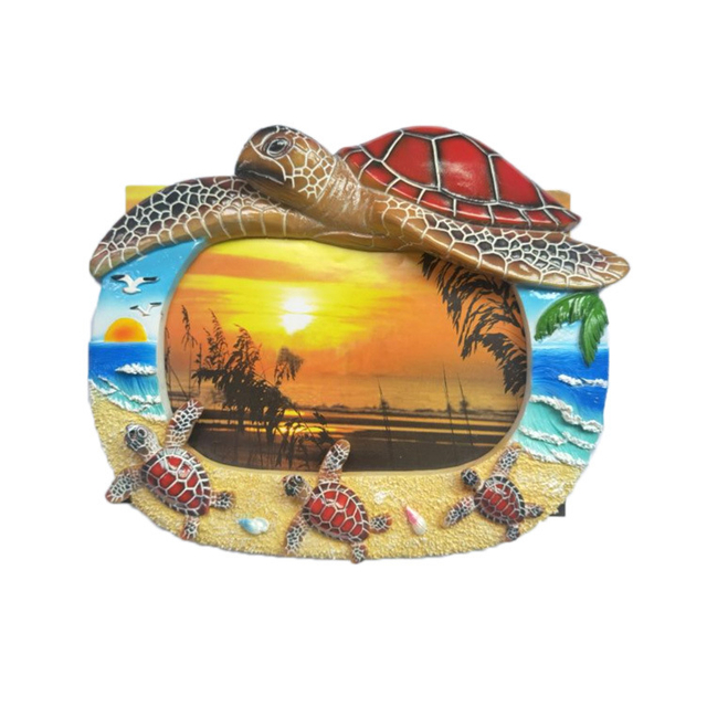 Custom Logo Polyresin Tourist Beach Souvenir Photo Frame Resin Picture Frame