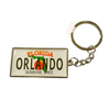 Custom Travel Gift Aluminum License Plate Metal Florida Orlando Souvenir Keychain