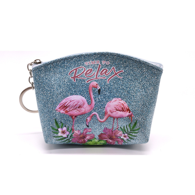 Custom Printed Tie Dye Leather Coin Bag Wallet Pouch Purse Keychain