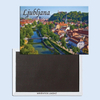 Custom Printing Travel Gift Dragon Bridge Ljubljana Slovenia Souvenir Fridge Magnet