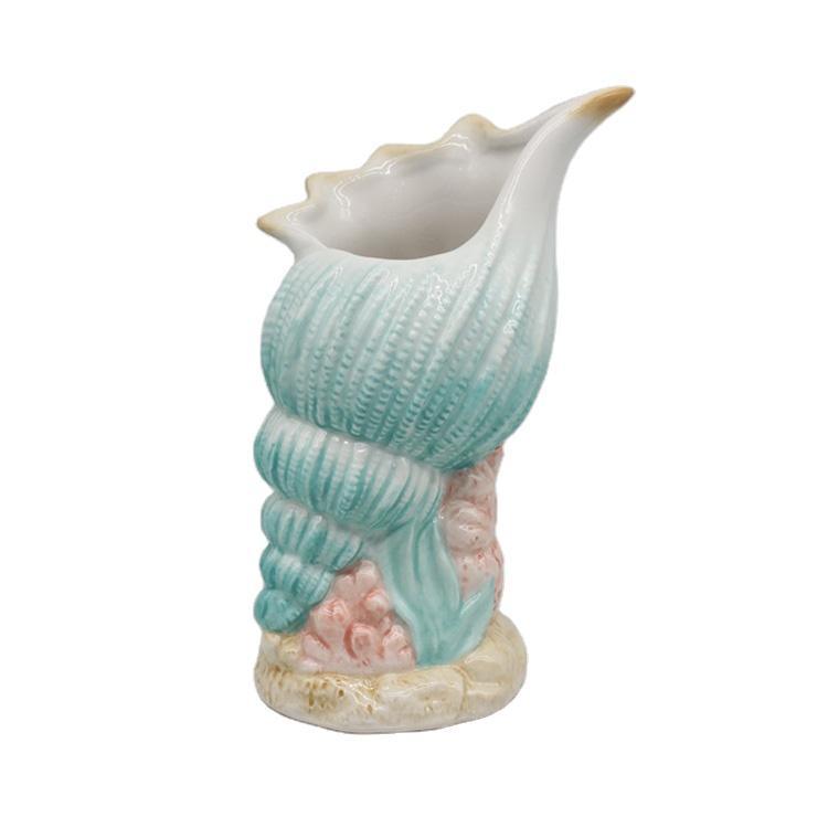 Wholesale Ocean Beach Style Ceramic Home Decor Sea Shell Decoration