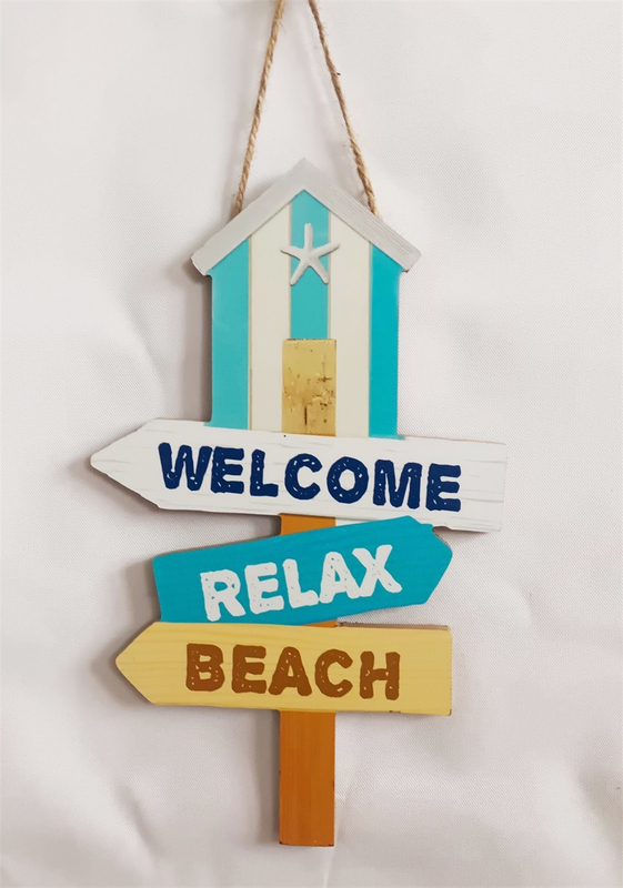 Custom Printed MDF Ocean Wall Art Beach Sign Wood Plaque Wall Hanging Decor