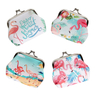 Custom Print Logo Clip PU Clasp Kiss Lock Coin Purse Manufacturer