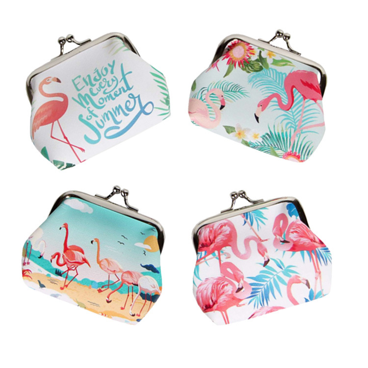 Custom Print Logo Clip PU Clasp Kiss Lock Coin Purse Manufacturer