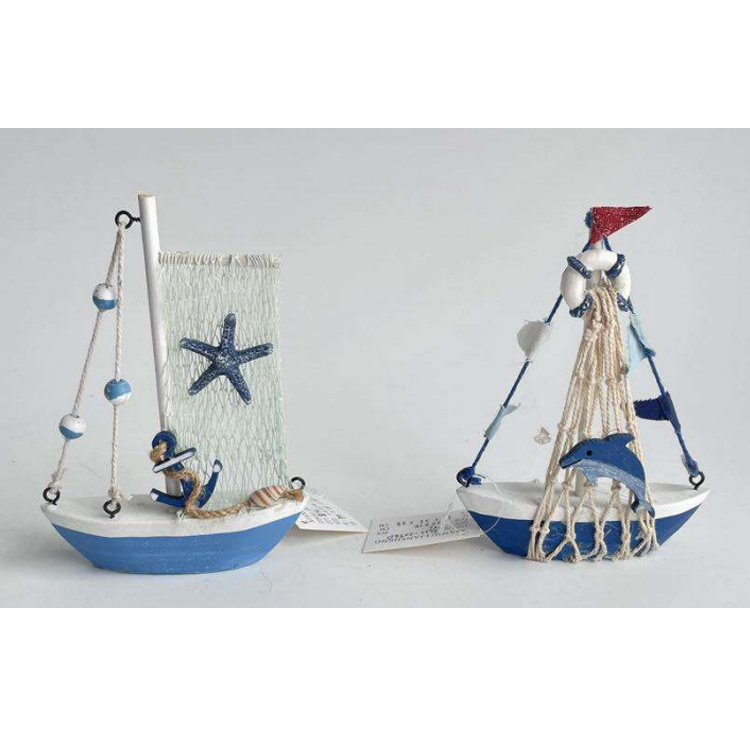 Wholesale Home Decor Wood Craft Tourist Souvenir Wooden Sailor Boat Model