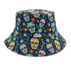 Customized Logo Printing Large Skull Mexican Caps Mexican Bucket Hat