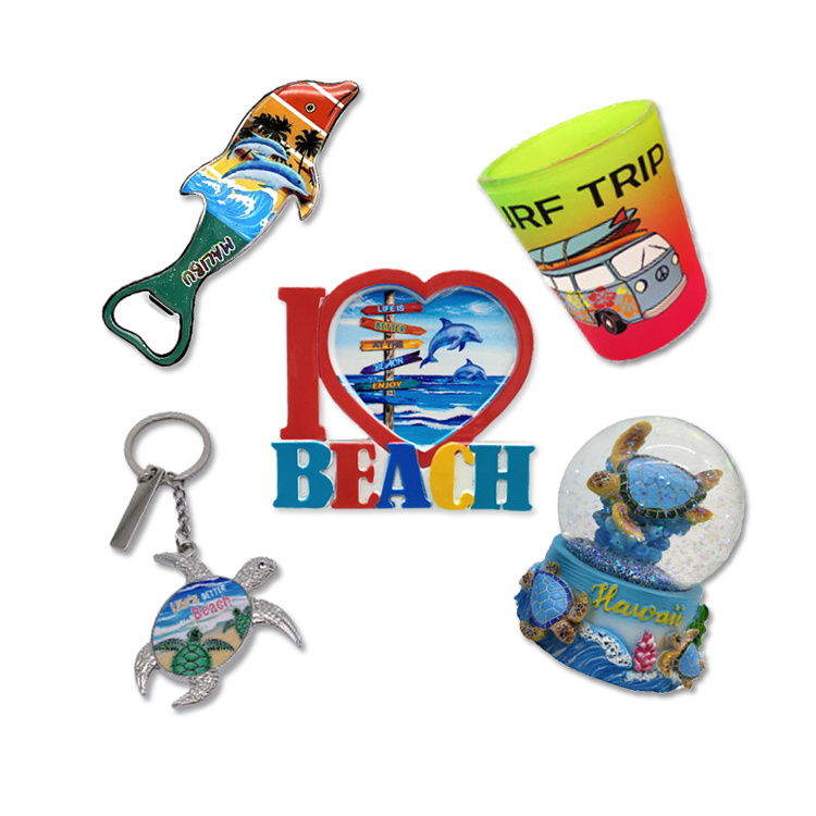 Factory Custom Logo Tropical Beach Fridge Magnet Island Souvenir Gift Items