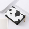 Wholesale Custom PU Women Mini Coin Purse Cute Cow Print Purse