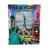 Custom Logo Design Tourist Gift New York City Souvenirs Wood Magnet Nyc Souvenir Fridge Magnet