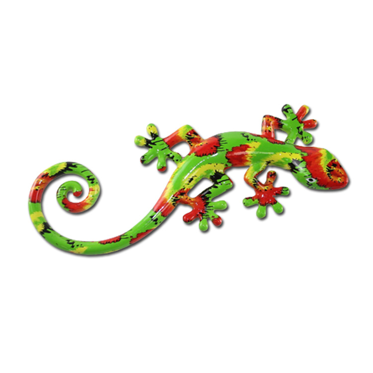 Wholesale Colorful Resin Wall Hanging Home Decorative Gecko Lizard Salamander Ornament