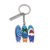 Wholesale Custom Metal Alloy Beach Souvenir Surfboard Keyring