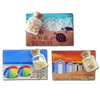 Custom Printing Beach Tourist Souvenir Epoxy Drift Bottle Fridge Magnet with Shell