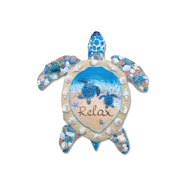 Factory Custom Printing Spain Islands Resin Turtle Souvenir Gran Canaria Fridge Magnet