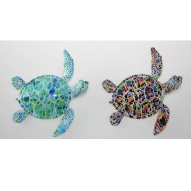 Wholesale Polyresin Souvenir Turtle Figurine Sea Turtle Mosaic Statue