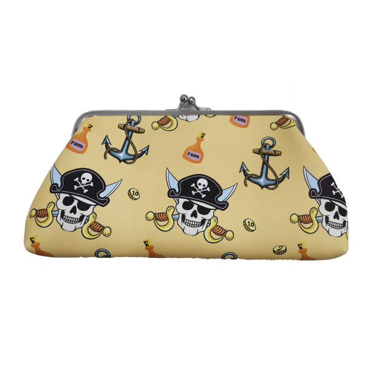 Customized Logo Printing Skull Tourist Souvenir Mexican Wallet Skull Mexican Purse