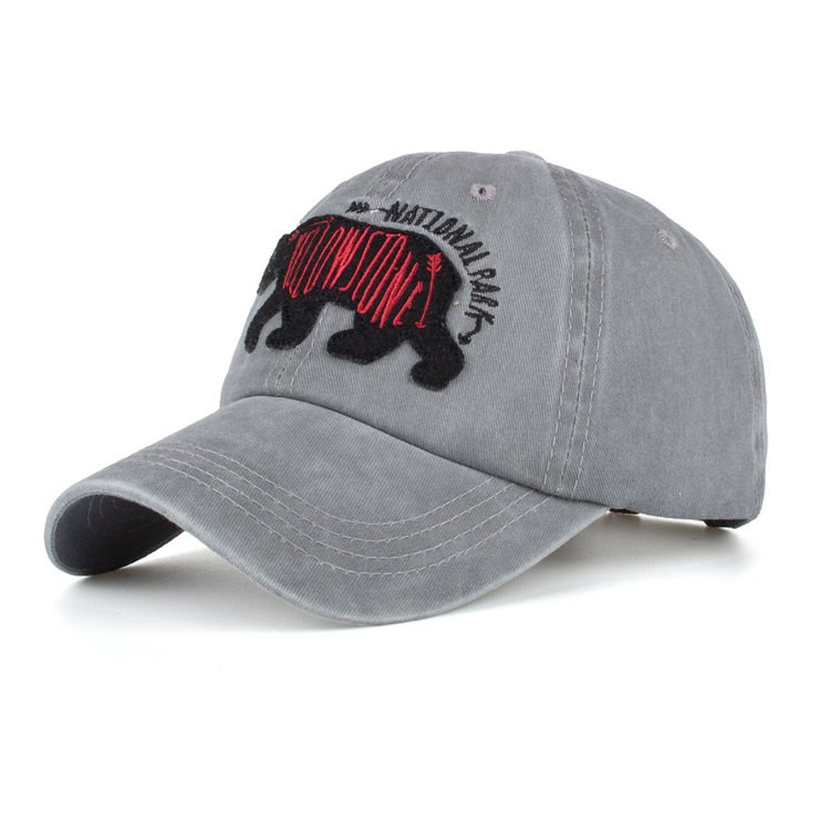 Custom Embroidered Logo Baseball Cap Animal Hats for Men