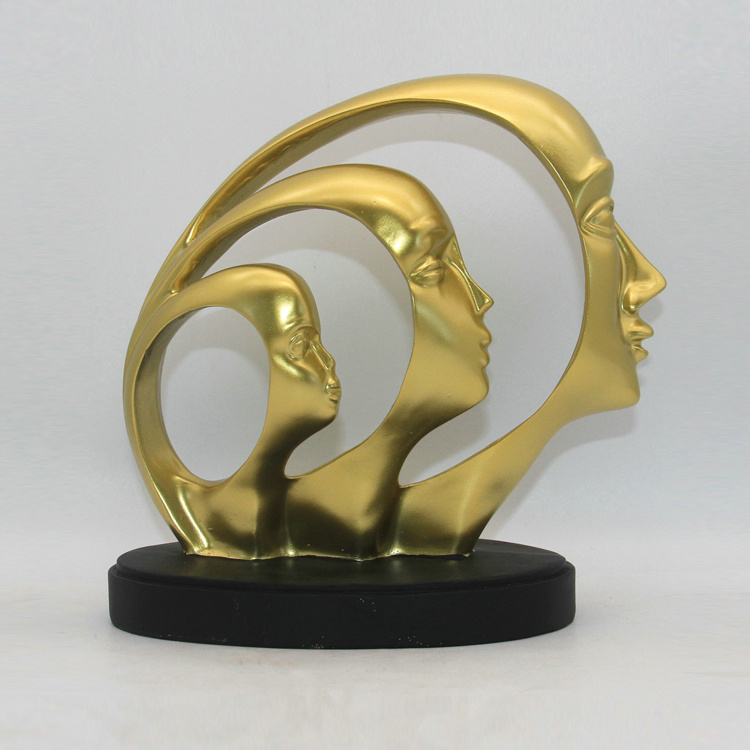 Human Face Thinker Statue Modern Home Decor Abstract Sculptures for Creative Room Home, Office Decor