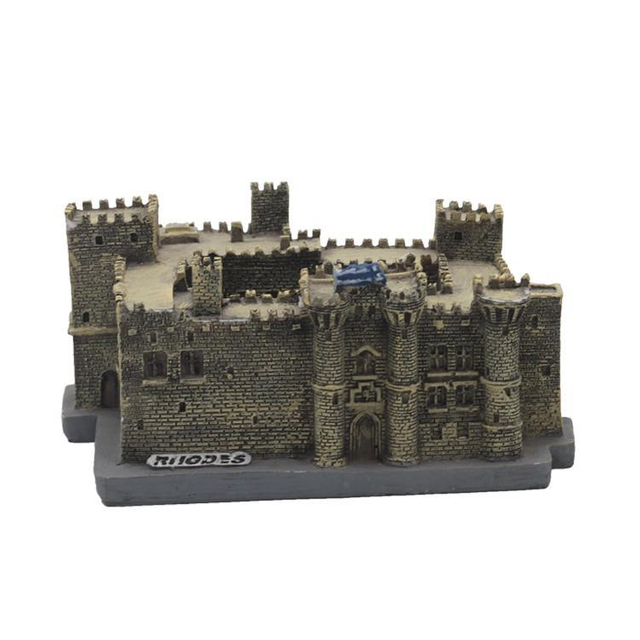 Hand-Painted Famous Building Sculpture Custom Resin 3D Building Model