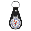 Wholesale Custom Metal Epoxy Round Travel Gift Key Chain Evil Eye Greek Aegean Sea Santorini Greece Souvenir Keychain