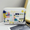 Wholesale Fashion Woman Leather Custom Printing Logo Eiffel Tower Paris Wallet France Souvenir Paris Coin Purse with Zipper