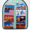 Custom Printing Tourist Souvenir Refrigerator Magnet Tinplate Photo Fridge Magnet 80*53 Tin Fridge Magnet