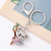 Wholesale Metal Women Handbag Pendant Cute Animal Rhinestone Australia Souvenir Koala Keyring Koala Keychain