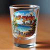 Customized Decal Logo Bridge San Francisco Souvenir Clear 1.5oz Shot Glass