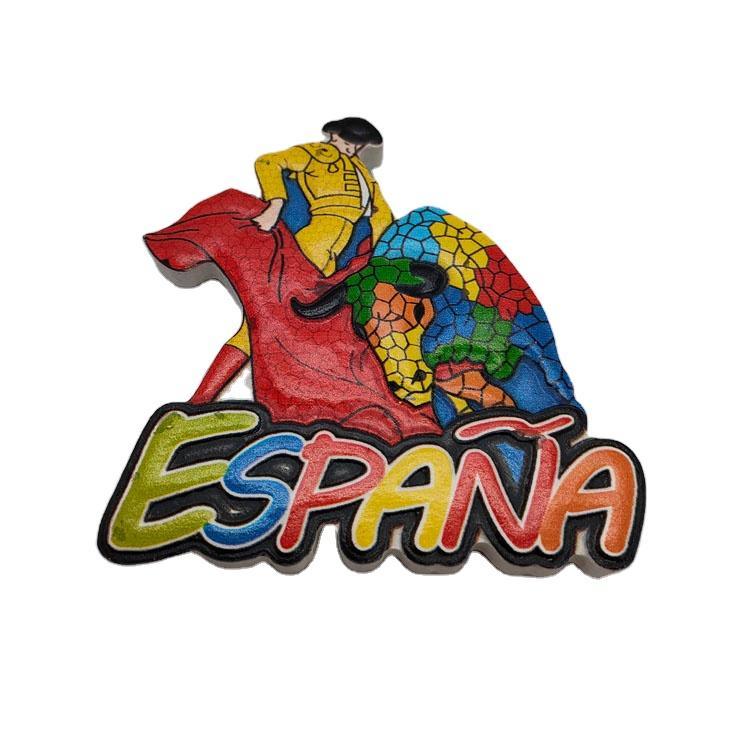 Custom Tourist Gift Resin 3D Printing Spain Barcelona Souvenir Fridge Magnet