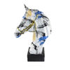 Animal Figurine Colorful Art Home Decor Collection Resin Horse Head Statue