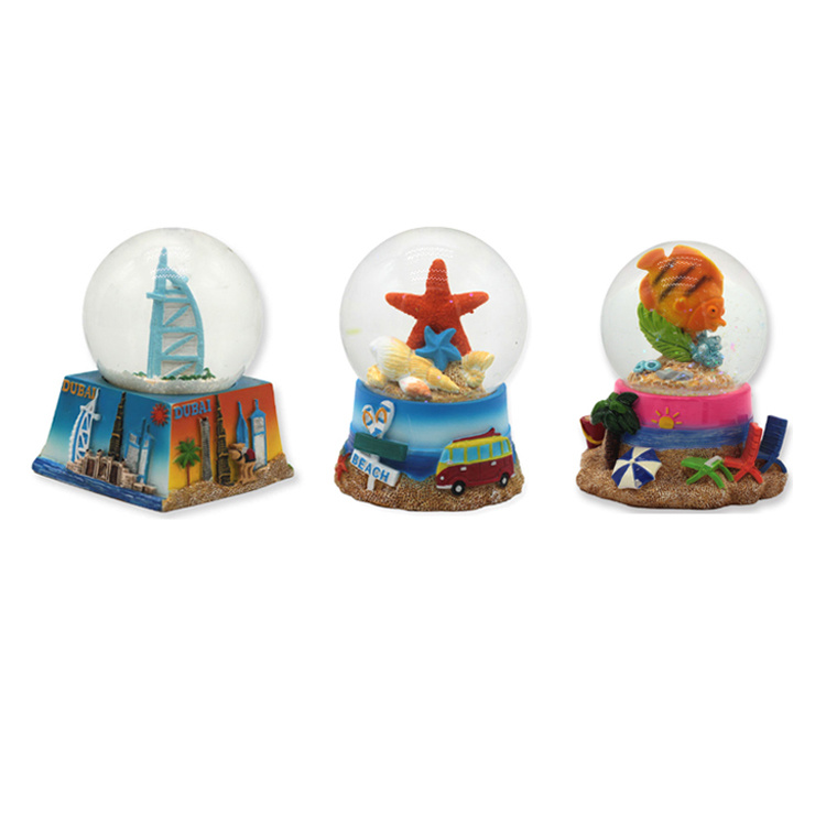 Wholesale Las Vegas Souvenirs Resin Landscape Building Snow Globe Custom Snow Globe